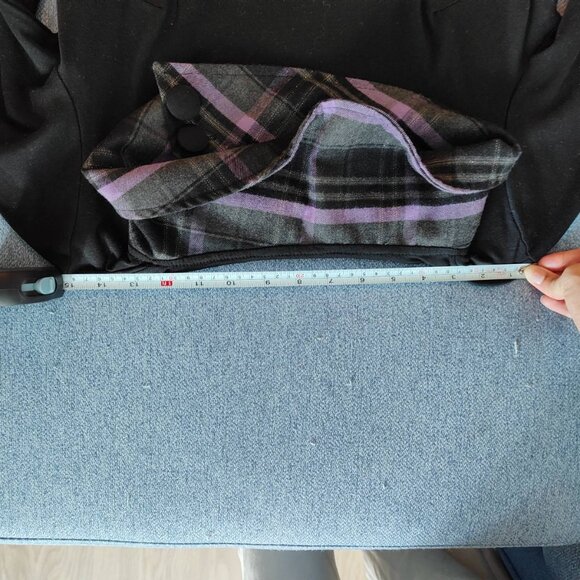 Fall/winter dress in purple and black - Picture 4 of 4